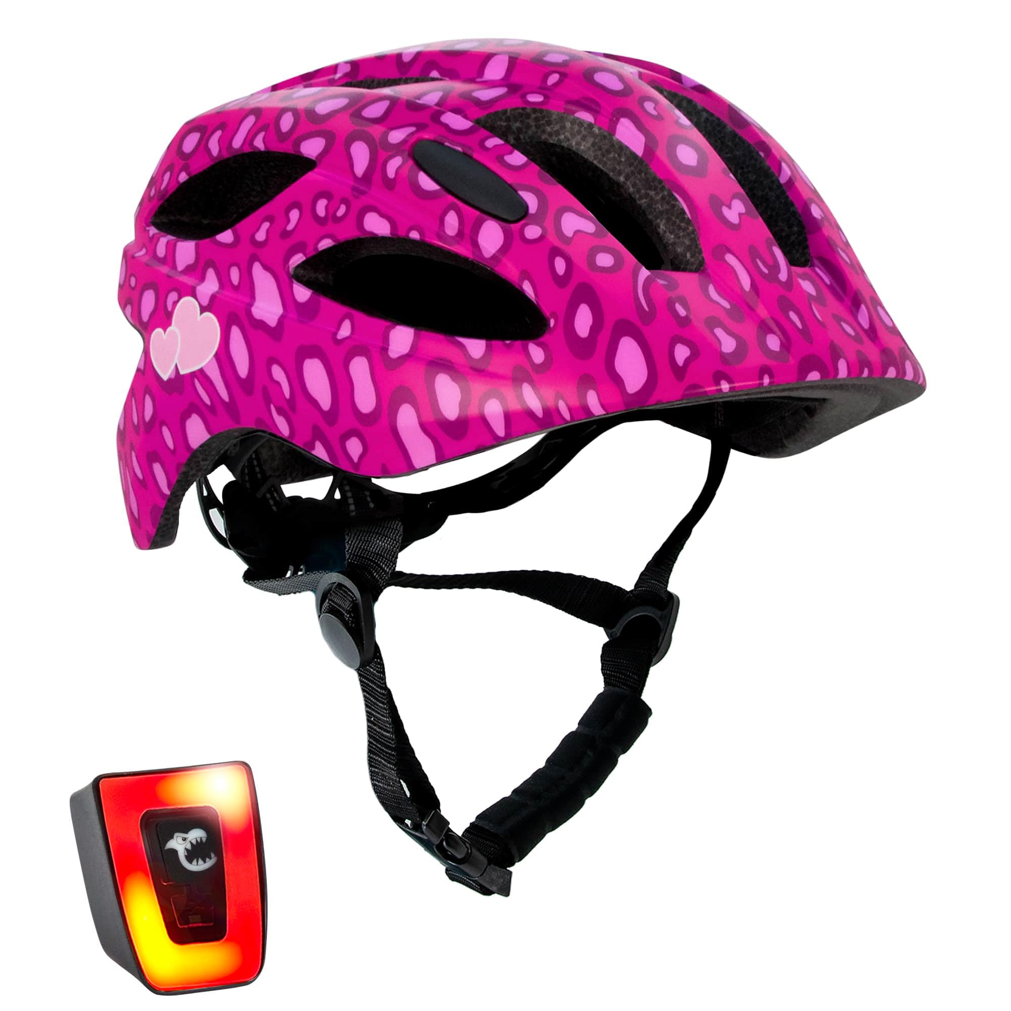 Crazy Safety Casco Bicicleta Niños | Casco para Niño de 6-12 Años Casco de Skate, Ciclismo, MTB, Patines, monopatín | Luz Trasera Recargable USB | Casco Ajustable 54-58 cm (Negro)