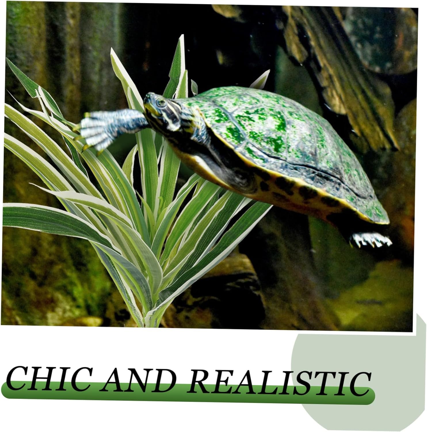 5pcs Reptile Landscaping Plants Fake Planta Fish Aquarium Decoration Terrarium Landscape Plants Box