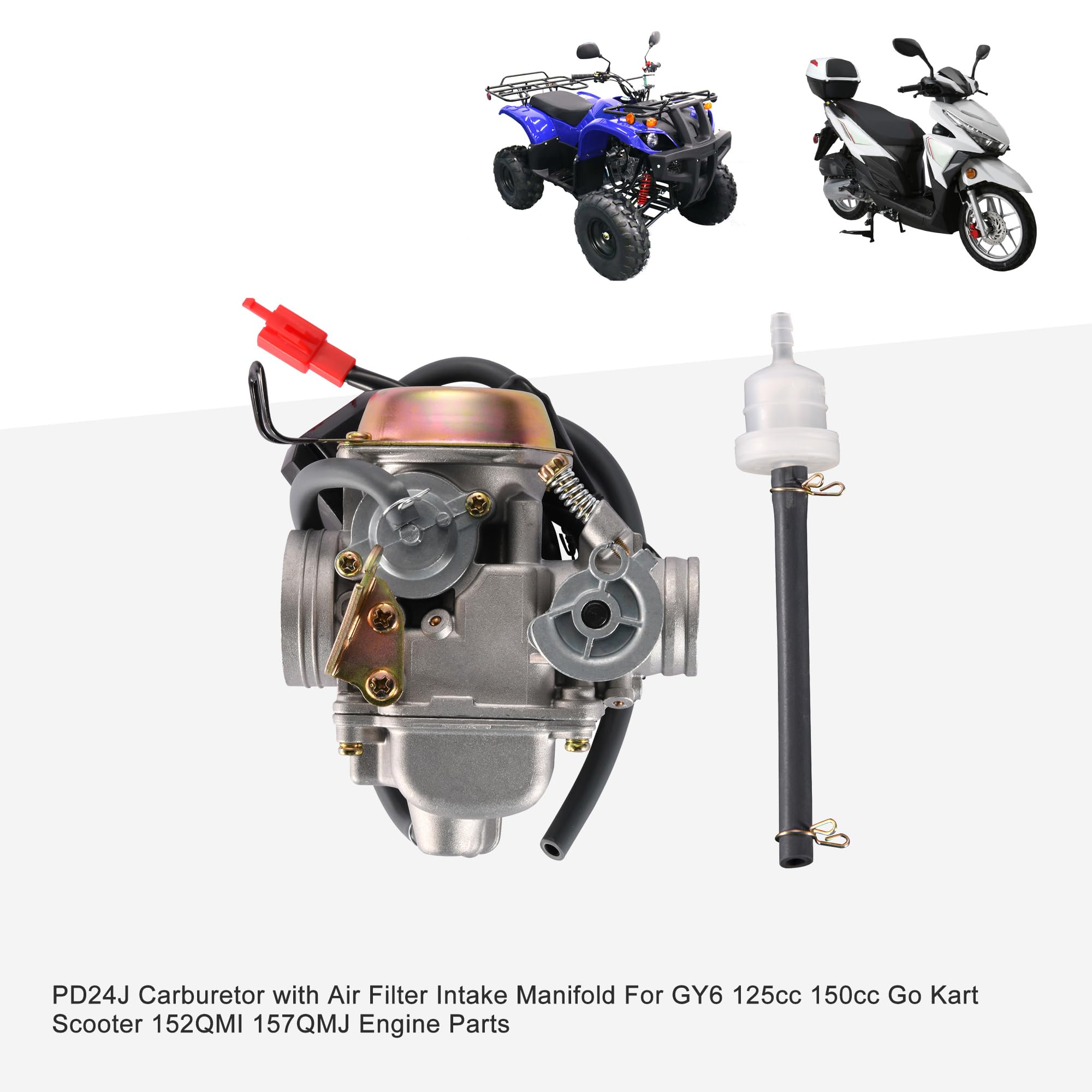 Repuestos De Moto PowerMotor PD24J Carburetor For 4-Stroke GY6