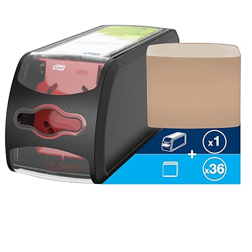 Miniatura 2 de Tork Xpressnap Fit - Servilleta dispensadora natural N14, compostable de 2 capas, 36 paquetes x 120 servilletas, DX806E