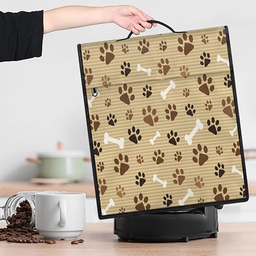 Miniatura 5 de Lindas fundas para mezclador de cocina con estampado de patas de perro, compatibles con mezclador de 6 a 8 cuartos de galón, a prueba de polvo,