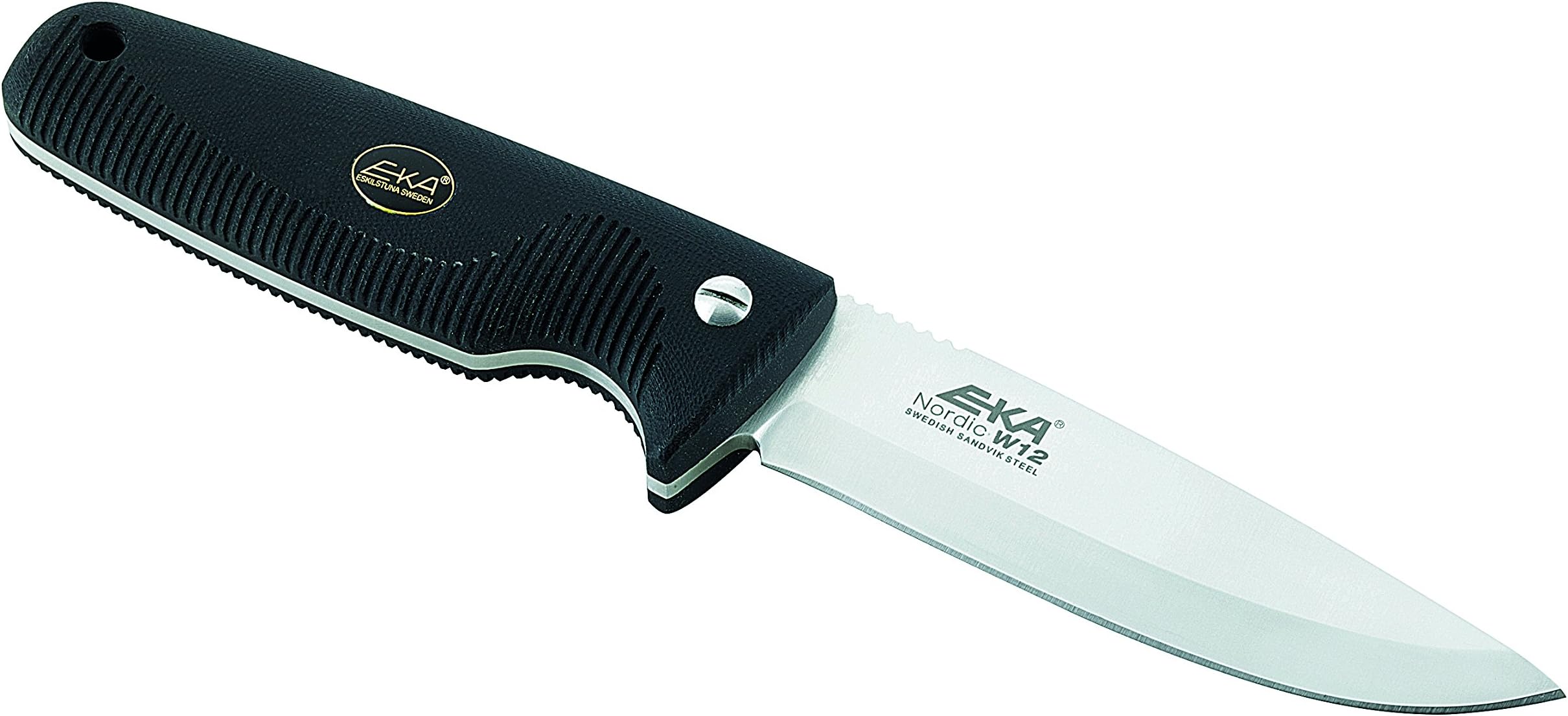 EKA Nordic W12 Fixed Blade Hunting Knife Black Handles