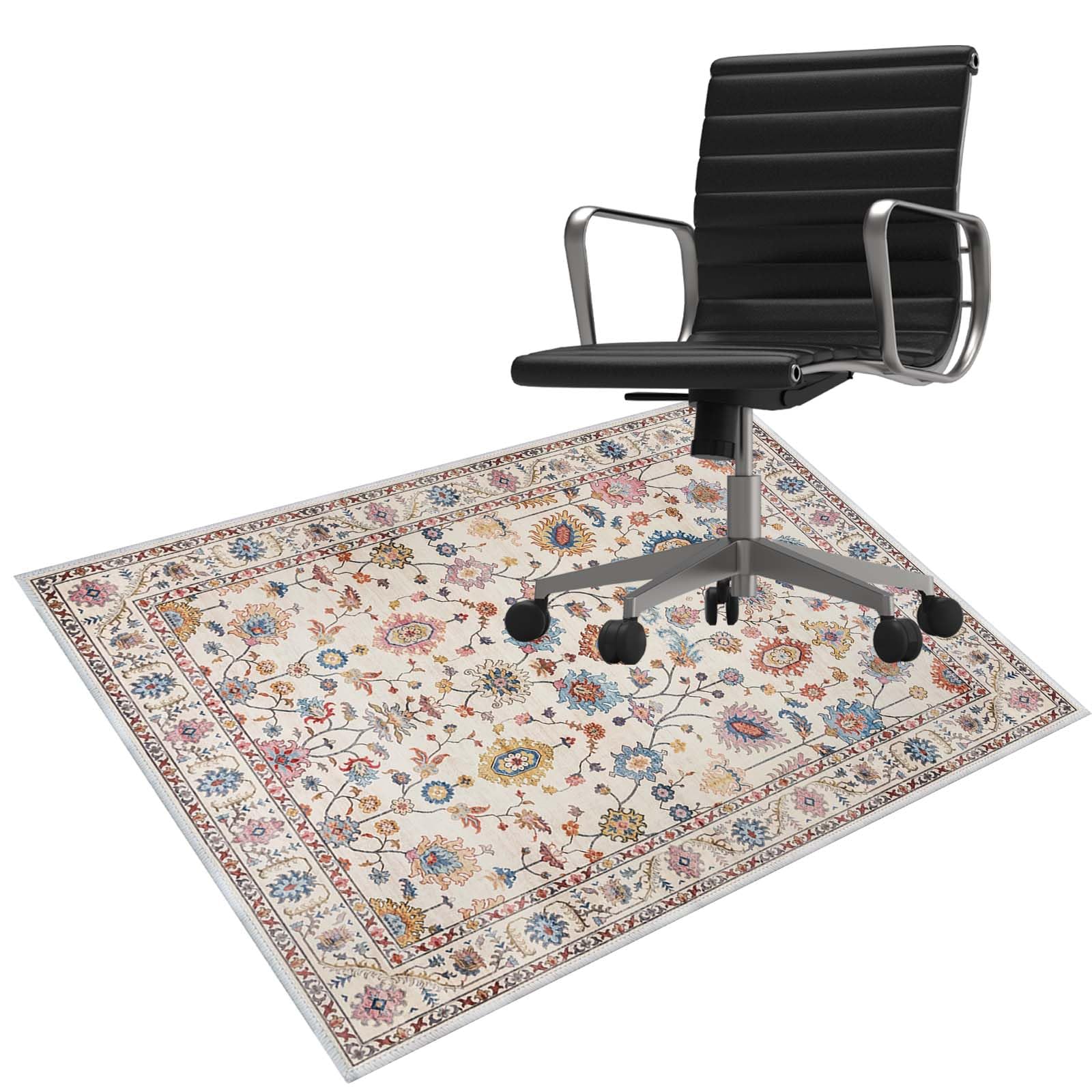 Office Chair Mat for Hardwood Floor 36X 48 Vintage Desk Chair Rug for Hard Floors Anti-Slip Computer Gaming