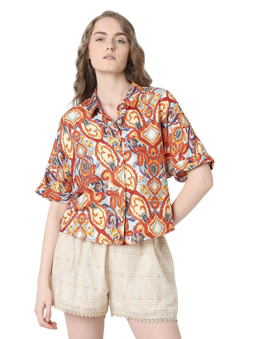 Vero Moda Floral Printed Casual Shirt in multi