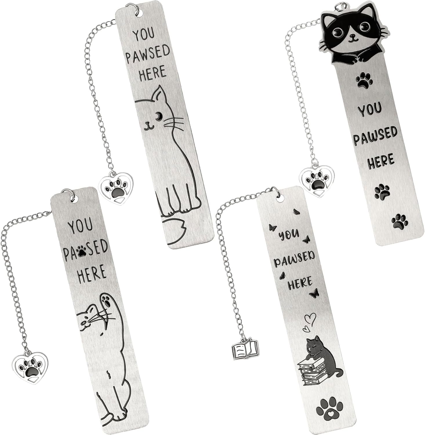 4Pcs Cat Bookmarks for Reading Women, Ideal Book Lovers Gifts, Cute Kitten Bookmarks Set Animal Book Markers Boo Basket Stuffers for Cat Lovers and Reading Enthusiasts 4Pcs Cat Bookmarks for Reading Women, Ideal Book Lovers Gifts, Cute Kitten Bookmarks Set Animal Book Markers Boo Basket Stuffers for Cat Lovers and Reading Enthusiasts