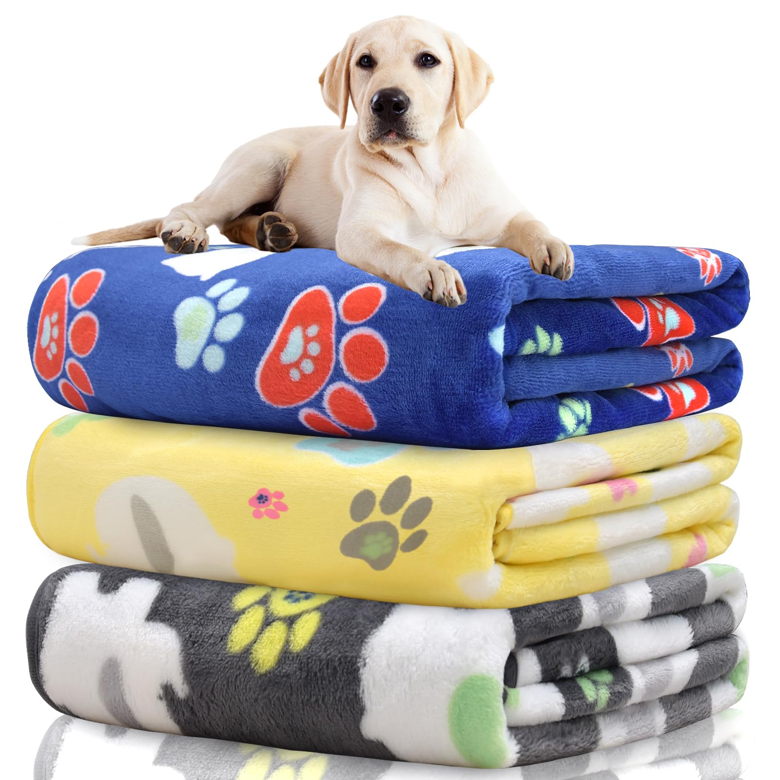 Couvertures pour chiens de grande taille en flanelle premium Rezutan