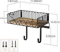 Vista 4 de SRIWATANA Soporte para tabla de planchar para colgar en la pared, soporte para plancha y tabla de planchar, organización y almacenamiento
