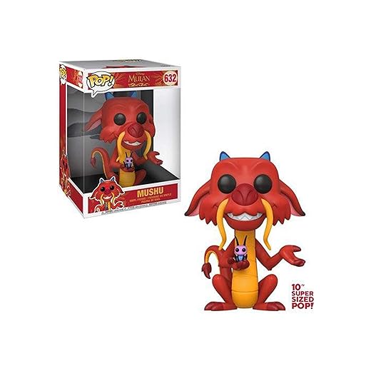 Funko Pop! Disney: Mulan-10 Mulan 10&Quot; Mushu - Mulán - Figura De Vinilo Coleccionable - Idea De Regalo- Mercancia Oficial - Juguetes Para Niños Y Adultos - Movies Fans - Muñeco Para Coleccionistas