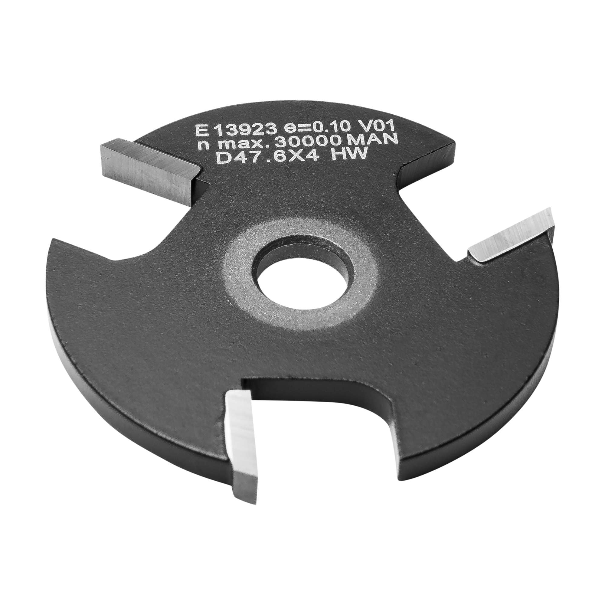 ENT 13923 Scheibennutfräser HW, Schaft (S) 8 mm, Durchmesser (D) 47,6 mm, NL 4 mm, Z3