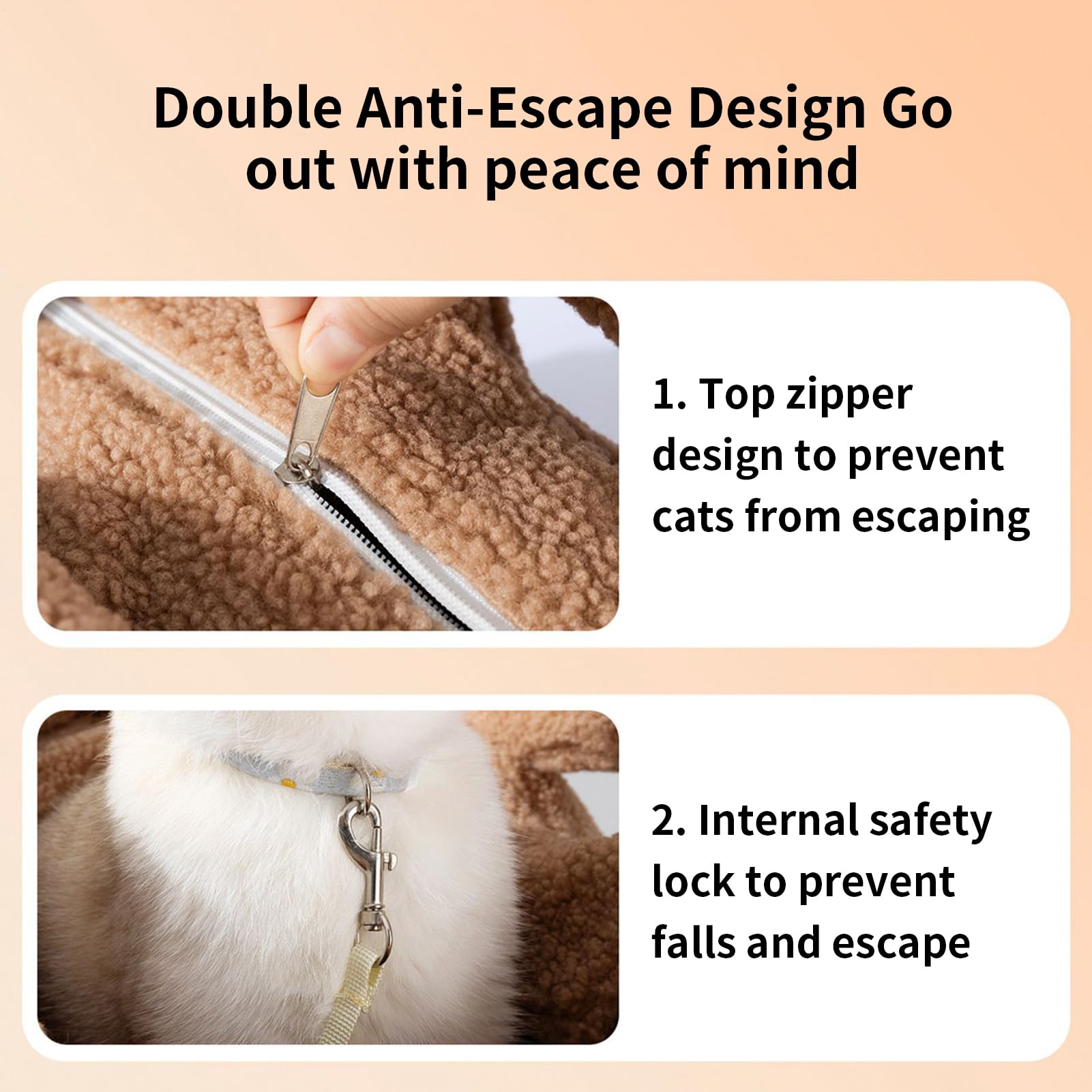 Transportín Para Mascotas Pequeñas Bolso Impermeable Portátil Para Mascotas | Con Hebilla de Seguridad y Arnés Integrado para Razas Pequeñas y Medianas Cachorro Gatito Conejito Paseos Exteriores I