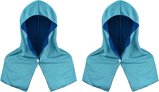 of 2 Ice Silk Cooling Towel Chill Neckwear Sun Head Wrap Hoodie for Men Women Cooling Neck Gaiters for Summers Use Chill Neckwear Scarf