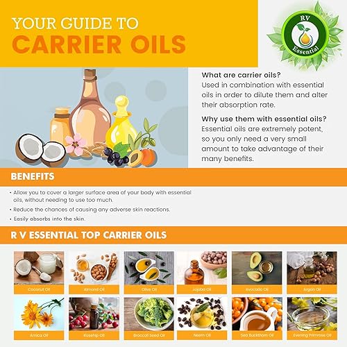 Miniatura 3 de R V Essential Aceite portador de ricino puro 6.8 fl oz (6.76oz)- Ricinus Communis (100% puro y natural prensado en frío)