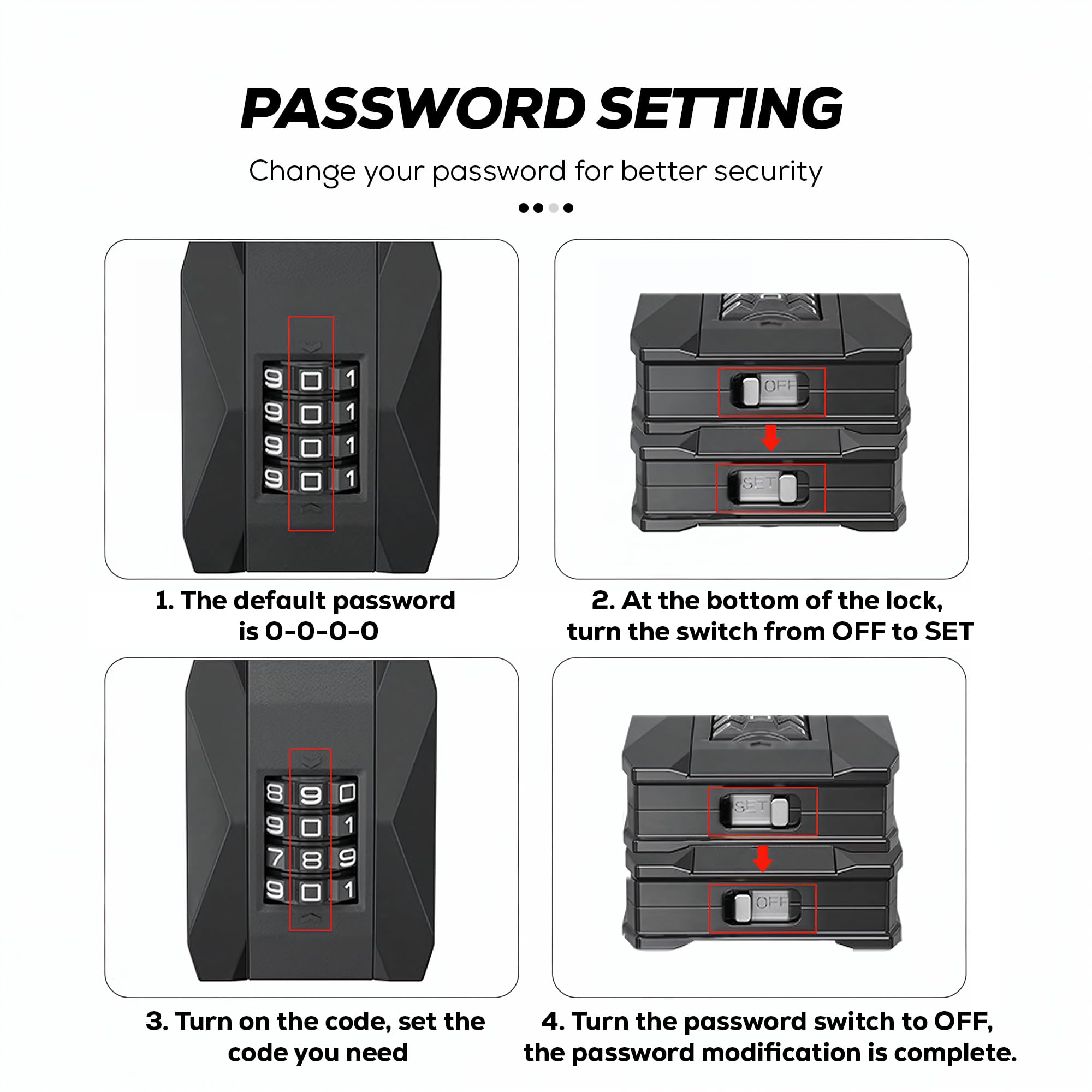 Heavy Duty Combination Padlock - Keyless Lock -7 Heavy Duty Combination Padlock - Keyless Lock -7