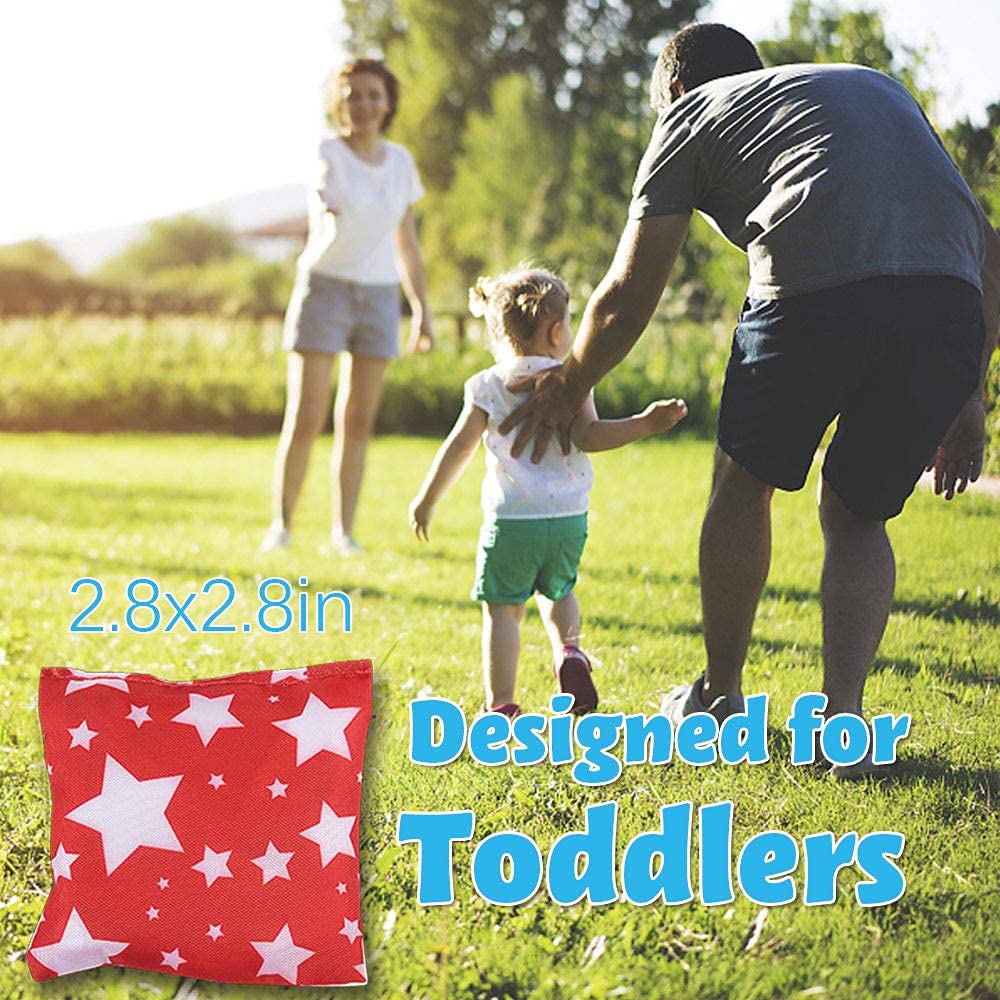 RaboSky Small Bean Bags for Kids Tossing Game, Mini Beanbags Cornhole