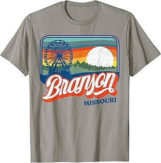 Branson Missouri Vintage 80s Style Retro Distressed T-Shirt