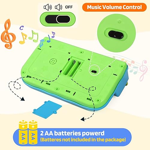 Miniatura 6 de AINOI Juguetes emergentes de causa y efecto para el desarrollo temprano preescolar, juguetes musicales ligeros para bebés de 6 a 18 meses, juguetes