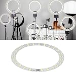 2PCS Rings Light, 3V‑5V LED Rings Light 10W Makeup Light USB Powered Rings Light Plate with Cold and Warm 2 Color Lighting for Daily Lighting