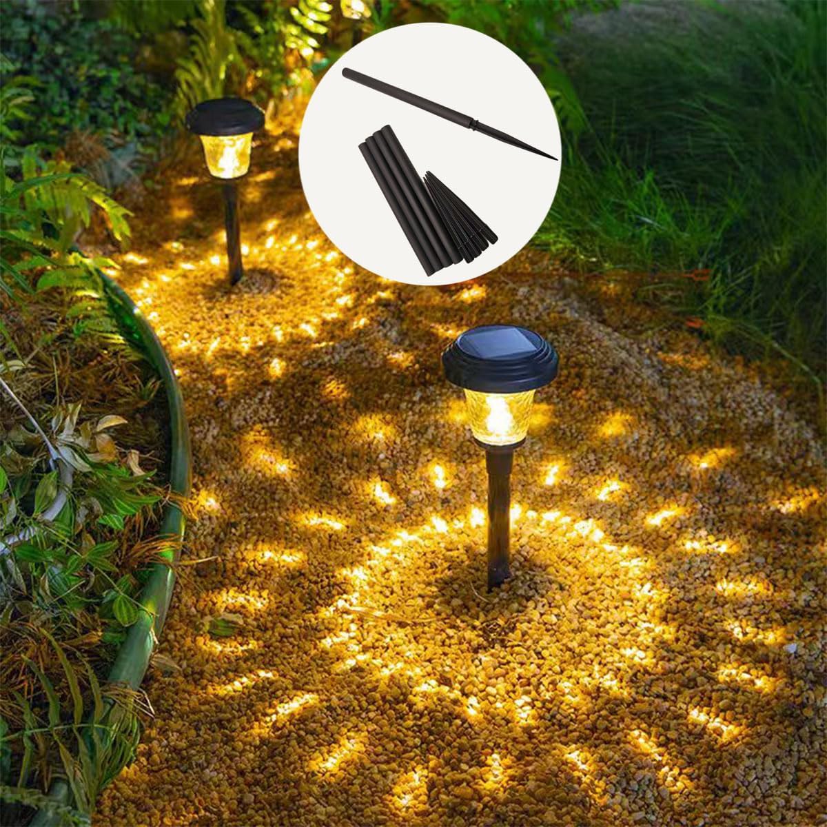 10pcs Landscape Light Stakes Plastic Ground Spikes ABS Ground Spikes Solar Lights Replacement Stakes Garden Lights Landscape Security Light 5" x 0.5" - Image 5