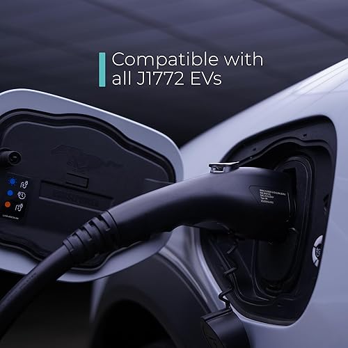 Miniatura 4 de Lectron Cargador J1772 de nivel 1 (versión WiFi) – 120 V, 15 amperios, enchufe NEMA 5-15, cable de extensión de 16 pies – Cargador de coche
