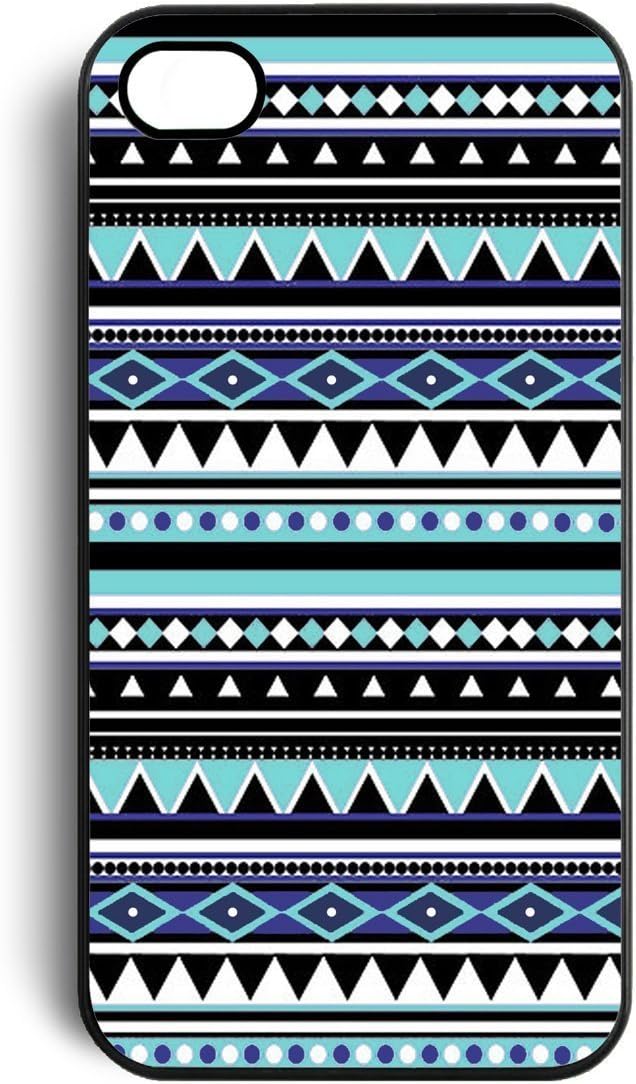 Blue Tribal Pattern Floral Snap On Case Cover for Apple iPhone 4 iPhone 4s New