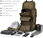 Mardingtop 75L Molle Internal Frame Backpacks for Men,with Rain Cover for Hiking,Camping,Backpacking,Travelling