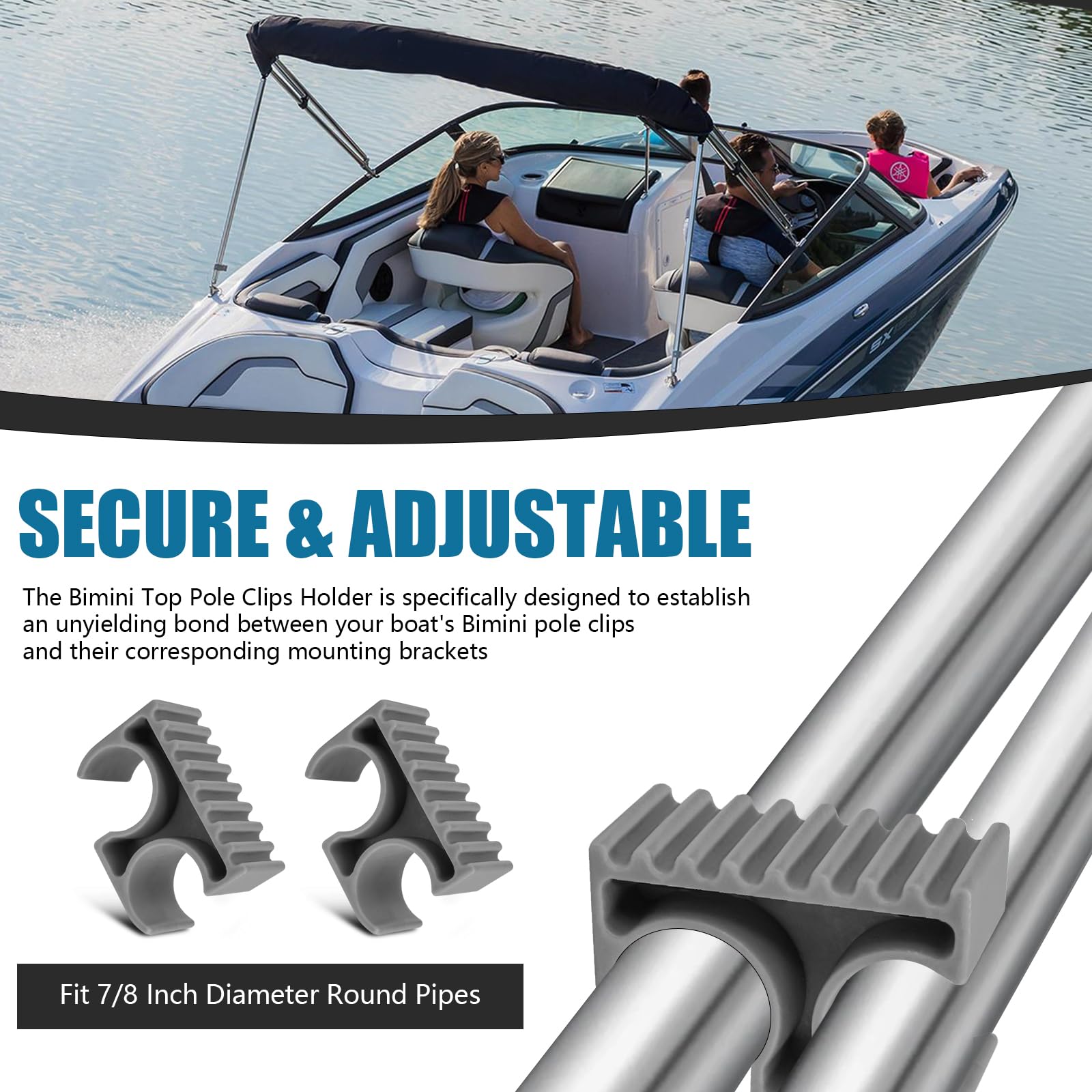 Tahoe Boat Bimini Top Bimini Rod Holder Bimini Top Support Pole