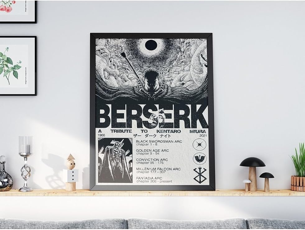 512 STORE Berserk 8 Anime Manga Tablo Poster, BERSERK08