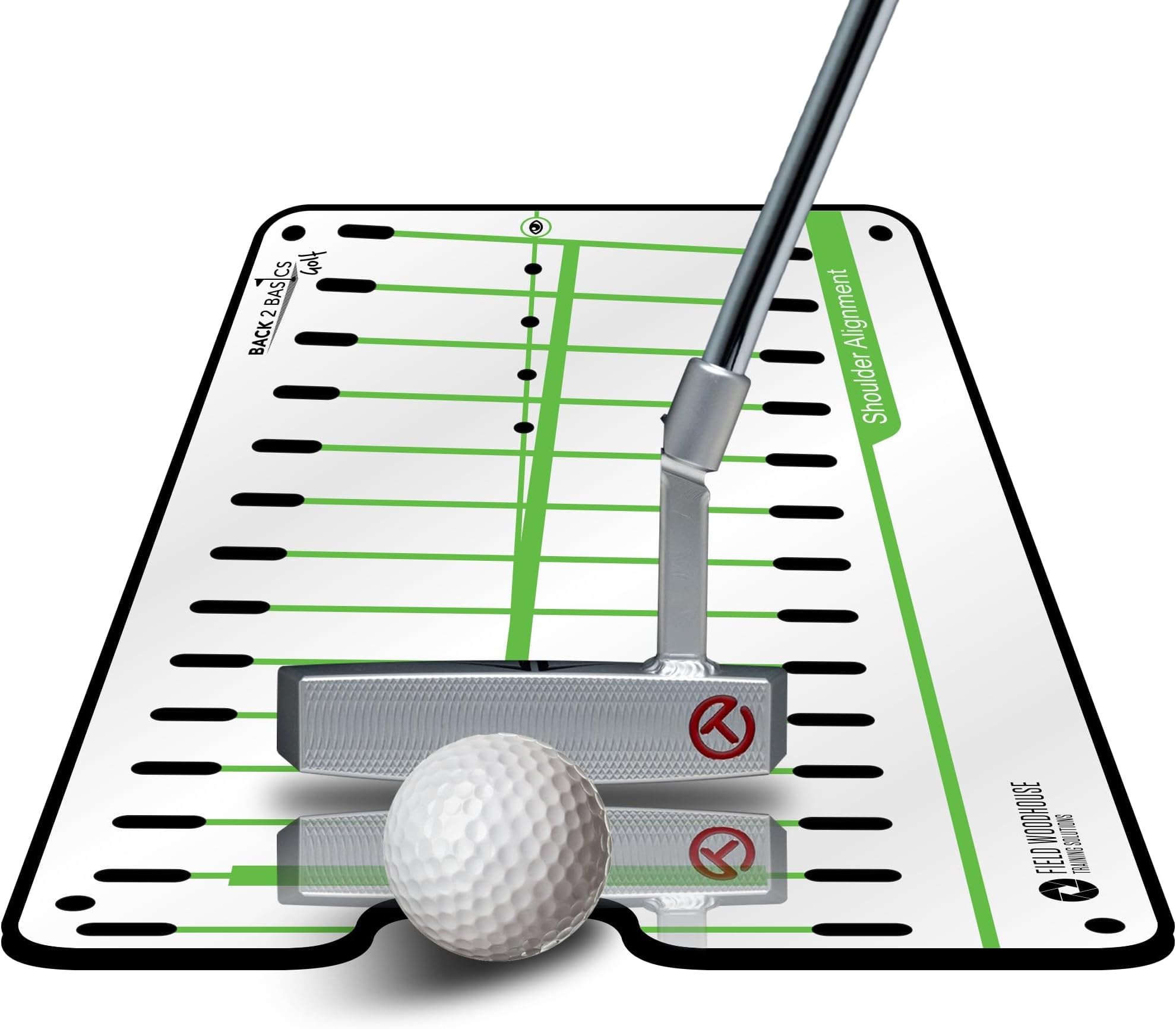 Unleash Golf Potential: Pro Path Putting Mirror - Optimal Portable Training Aid - Ensuring Accurate Swing Alignment - Enhance Indoor/Outdoor Practice - Essential Golfing Equipment & Accessories