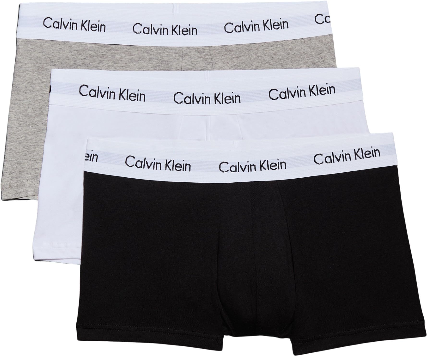 Men's 3 Pack Low Rise Trunks - Cotton Stretch Boxers
