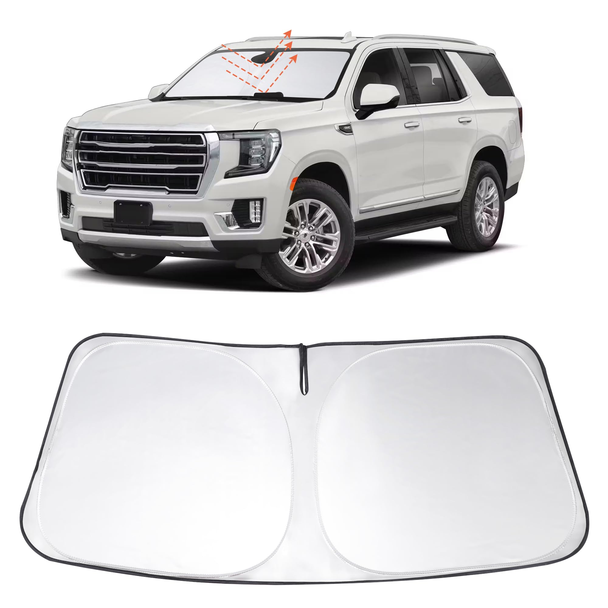 Windshield Sunshade for 2021-2025 GMC Yukon XL/Chevy Suburban