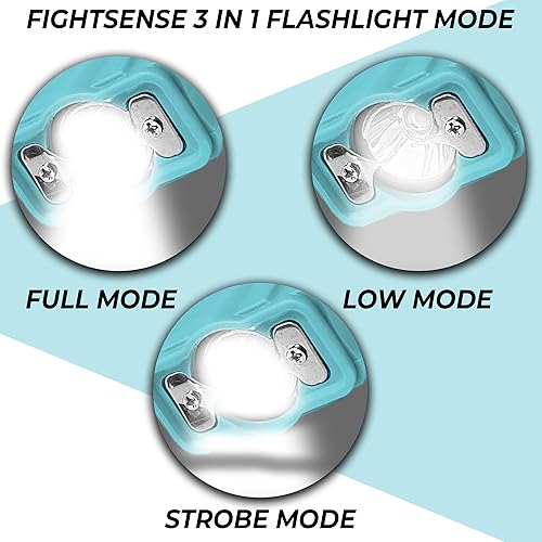 Miniatura 12 de FIGHTSENSE Pistola aturdidora de linterna para defensa personal - Pistola aturdidora recargable para mujeres - Linterna compacta y potente de Negro