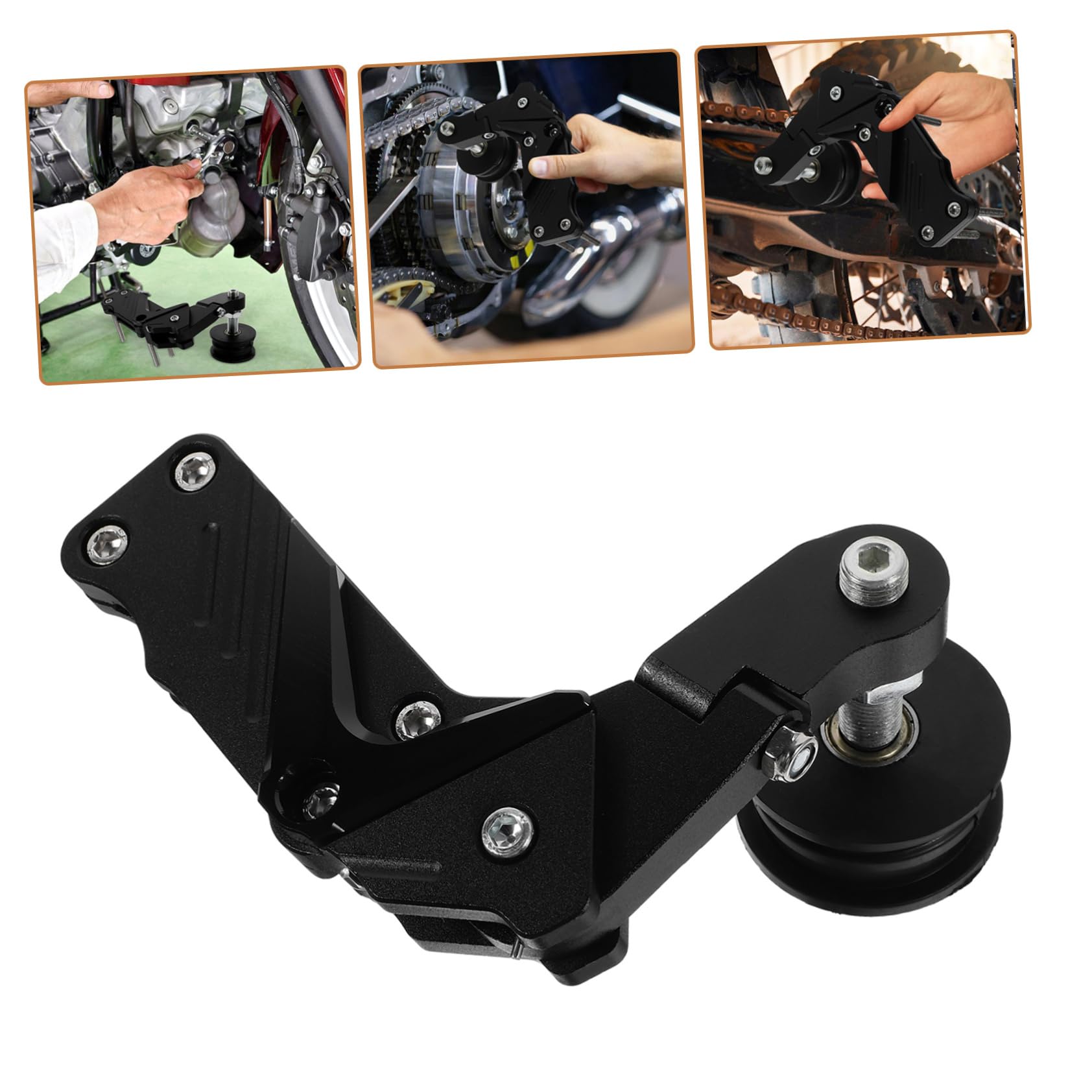 Mikinona Tendicatena Piegature Antiscivolo, Lega e Design in Catena a Alluminio Moto Resistente Deformazioni della Motocicletta