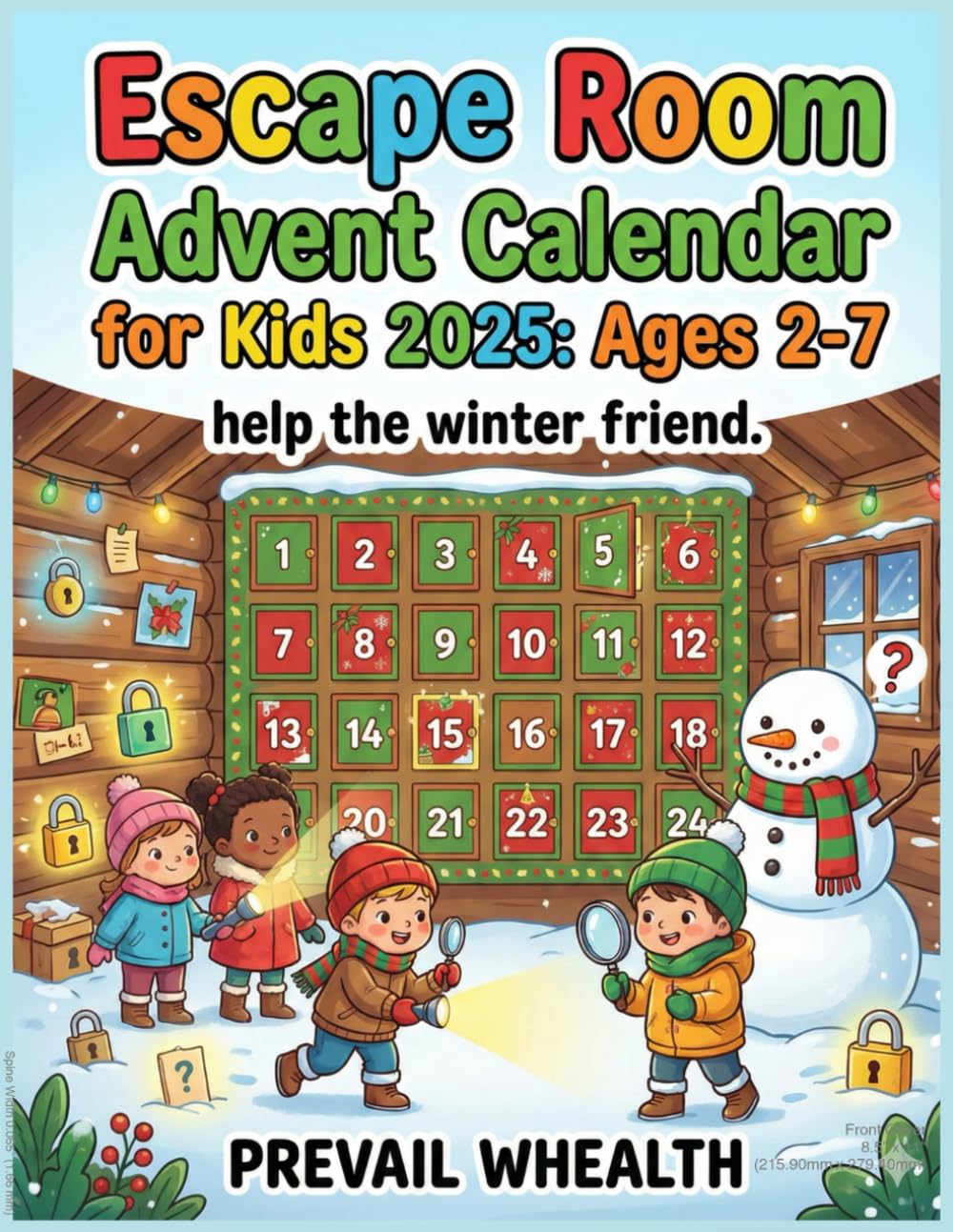 Escape Room Advent Calendar for Kids 2025: Ages 2-7: 24 days of Puzzles, Puzzles & Holiday Fun!