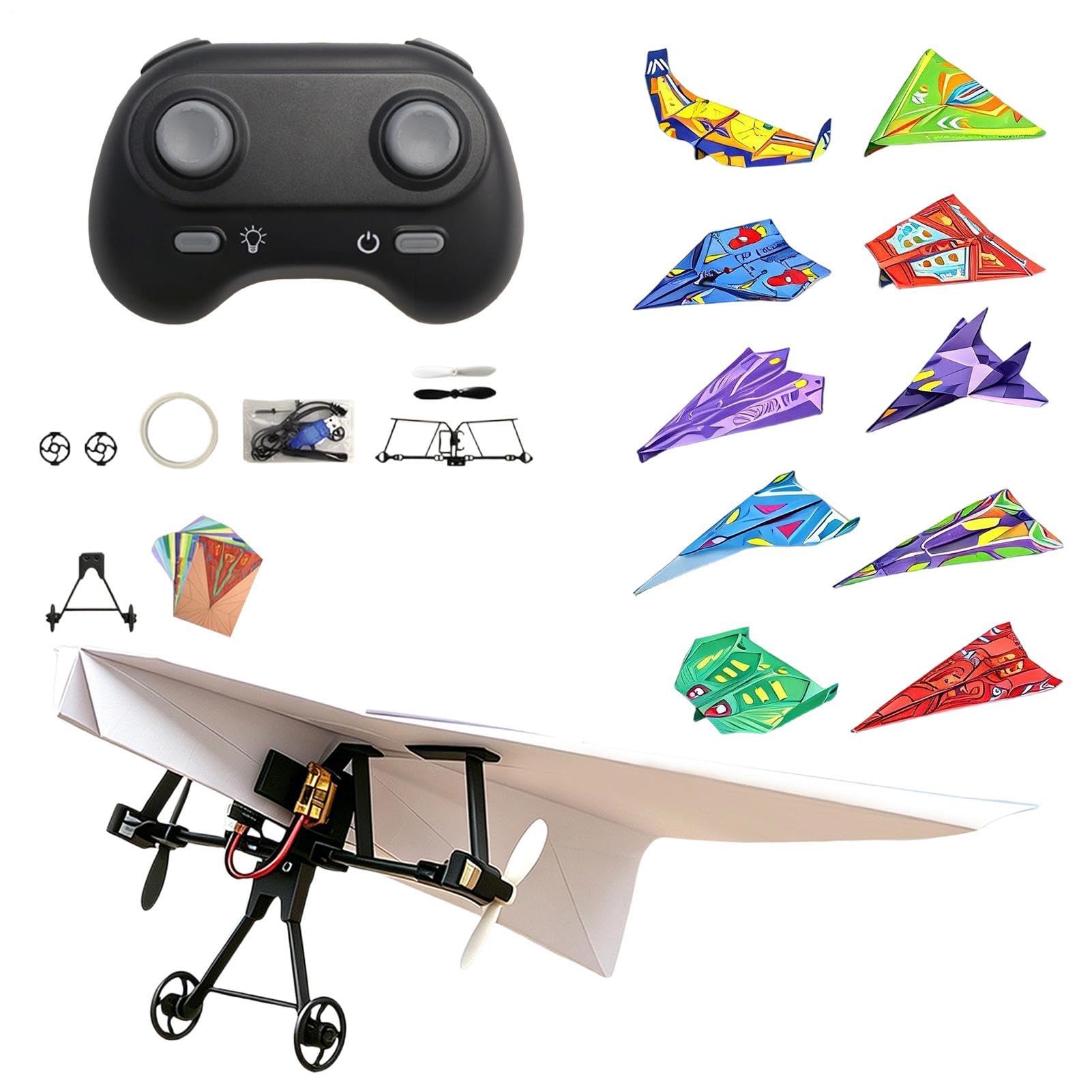 DIY Zestaw RC Samolot Elektryczny Edukacyjny Komplet Do Budowy Lekkich | Zestaw Z Silnikiem RC Do Papierowych Modeli Dla Nastolatków I Dorosłych Park Ogród Podwórko Zawody