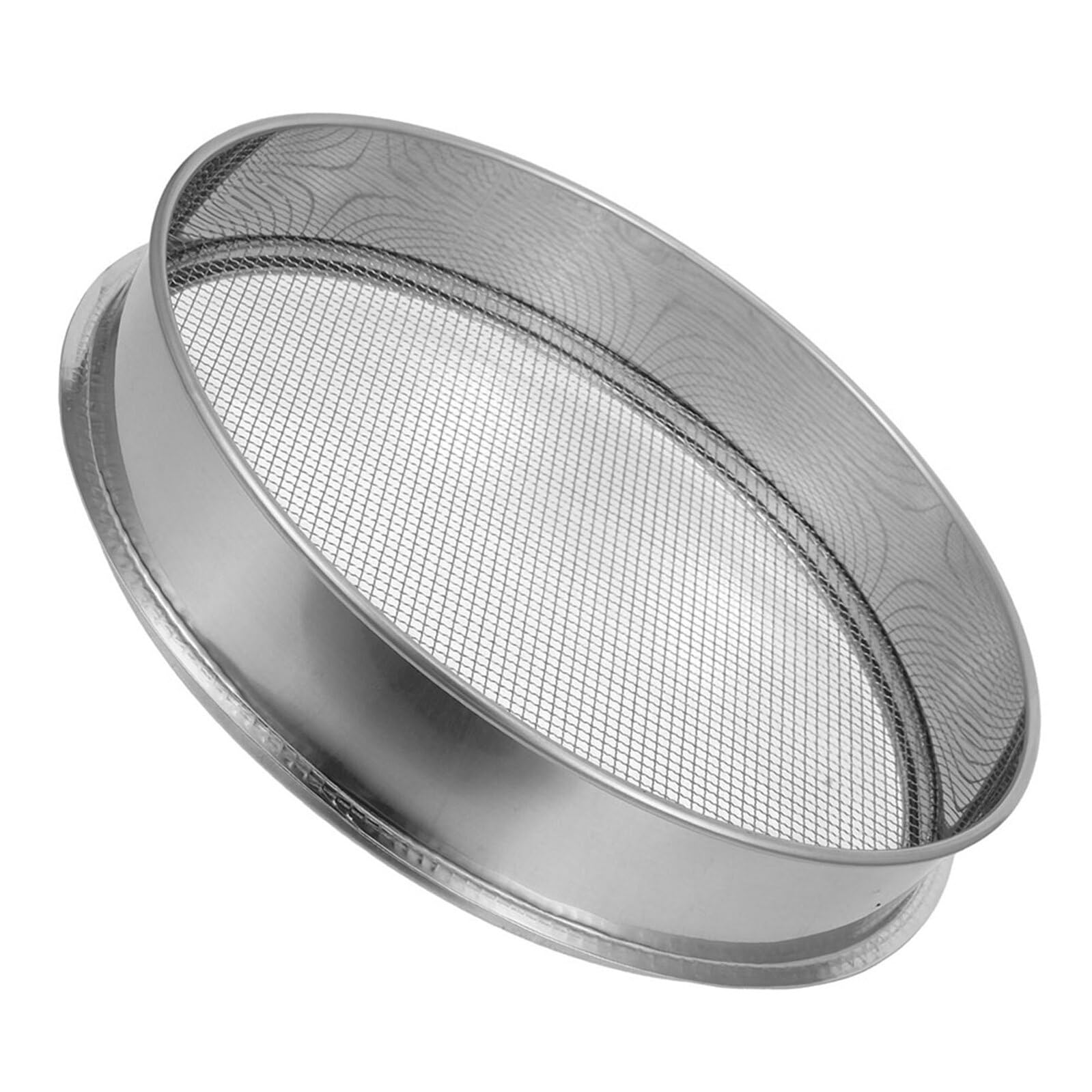 Cedazo y Rápida Separación de Acero Inoxidable Redondo de Jardín Fácil de Limpiar con Malla Grande de 4 Mm para Tamizar Grava y Escombros en Compostaje y Jardinería