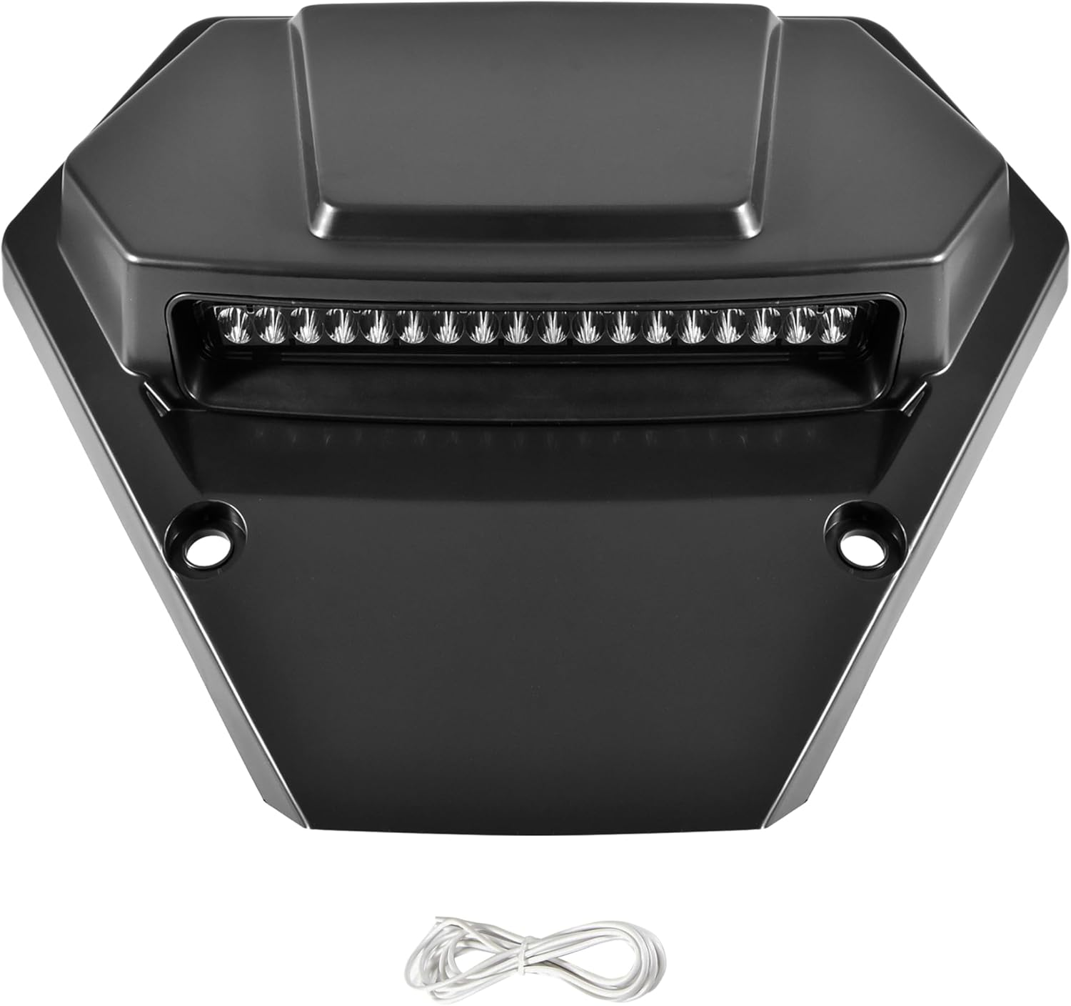 SAUTVS Sport Hood Scoop with LED Spotlight for CFMOTO ZFORCE 950 20-24, Sporty Front Hood Cover with Auxiliary Light Kit for CFMOTO ZFORCE 950 H.O. EX Sport 2020-2024 Accessories