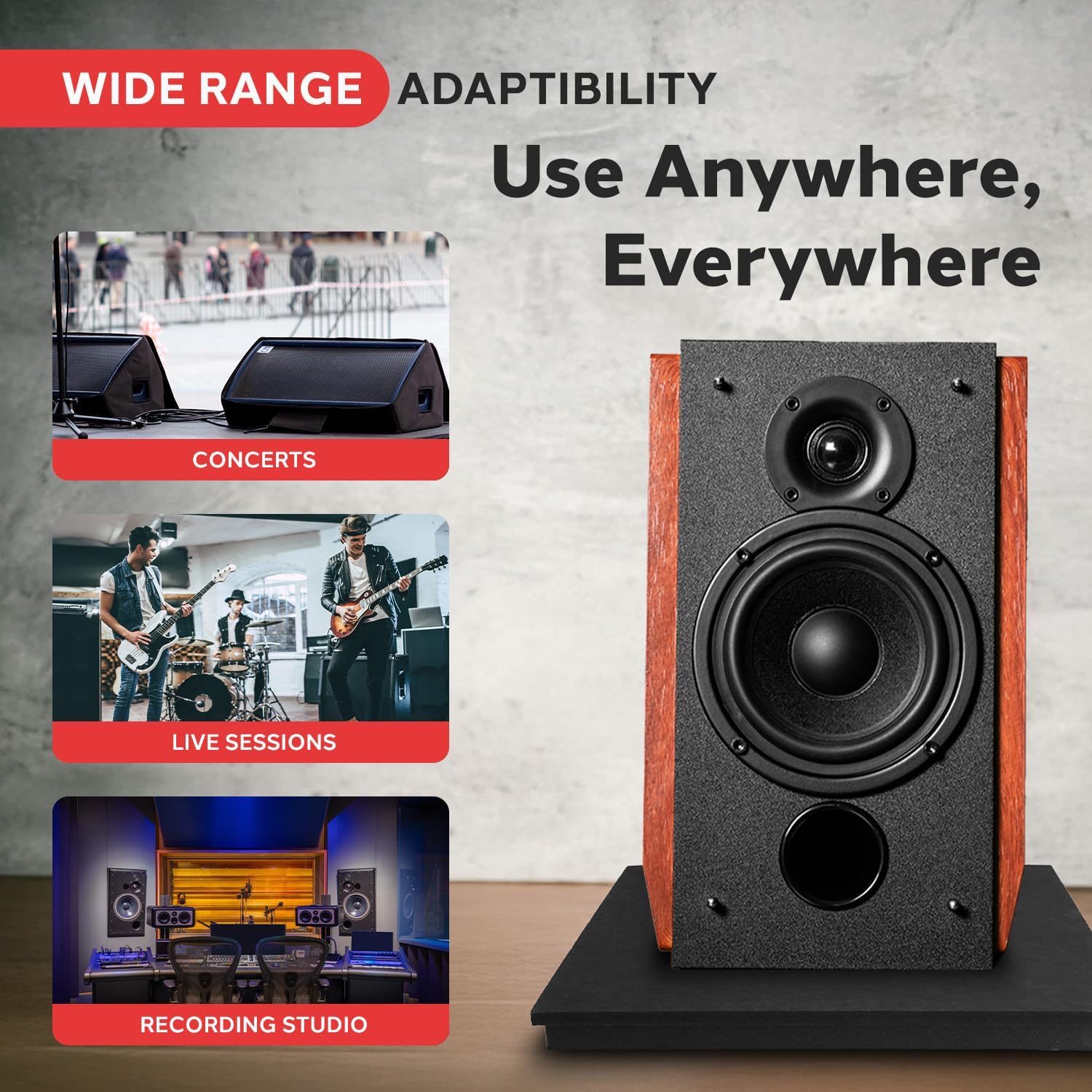 Pyle PSI12 アコースティックサウンドプルーフデッドニング振動アイソレーションスピーカーベース