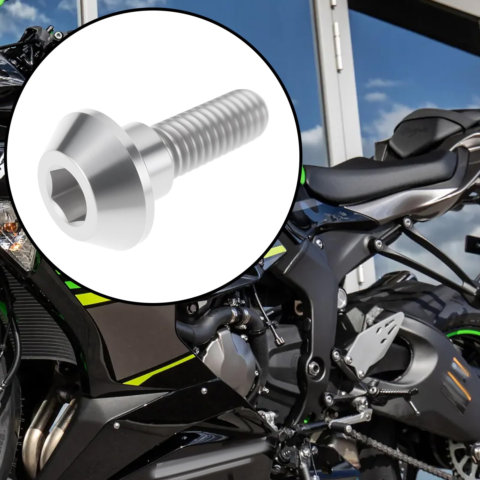 Be In Your Mind 2pcs M6x15mm Titanium Alloy Seat Bolt Replacement