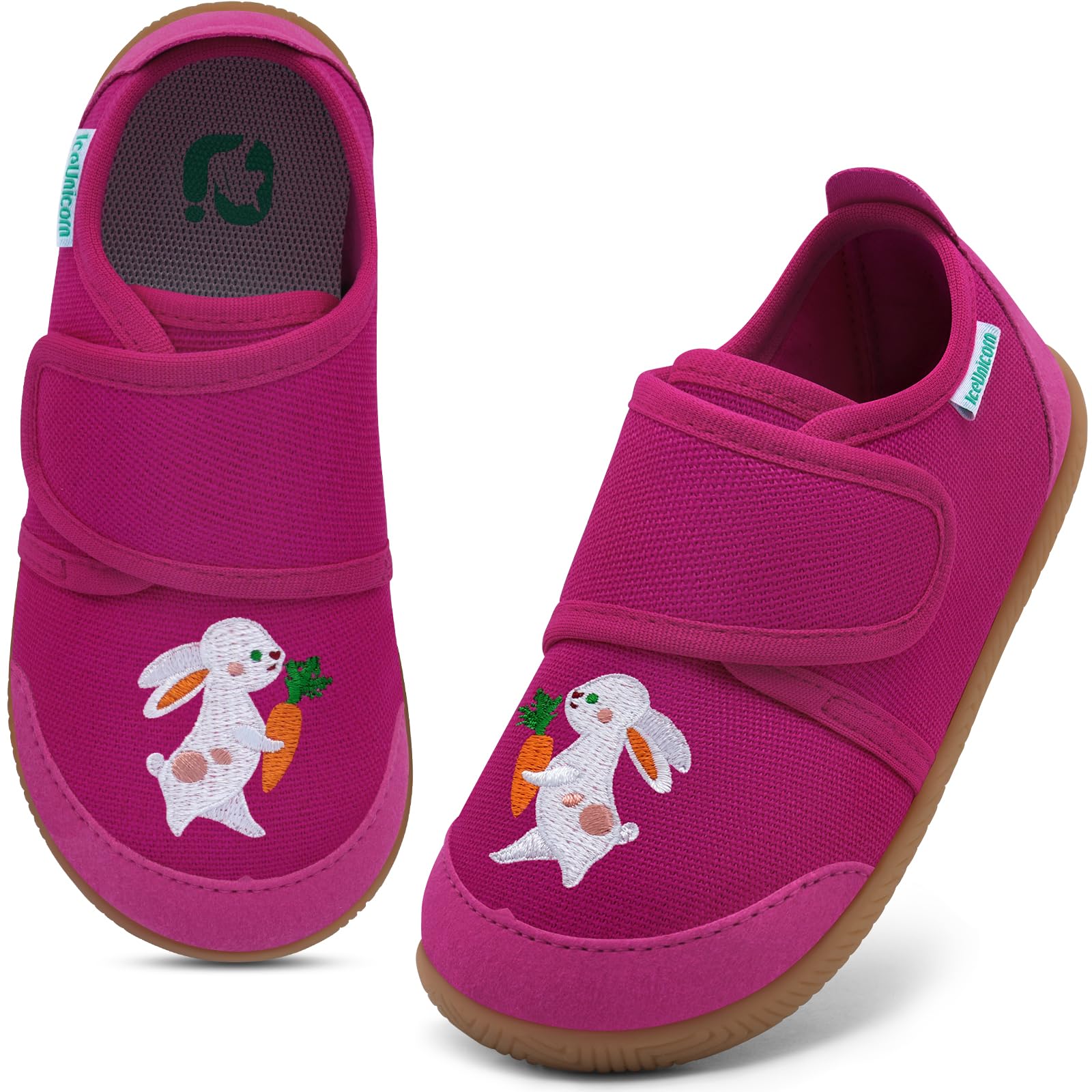 IceUnicorn Hausschuhe Kinder Jungen Mädchen Barfussschuhe Weich Pantoffeln | Atmungsaktiv Kindergartenschuhe, Rutschfest Unisex Slippers, Leicht Barfuß Hausschuhe Kinder