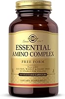 Vista 1 de Solgar Essential Amino Complex, 90 cápsulas vegetales – Aminoácidos esenciales de forma libre – Sin OMG, vegano, sin gluten, sin lácteos, Kosher