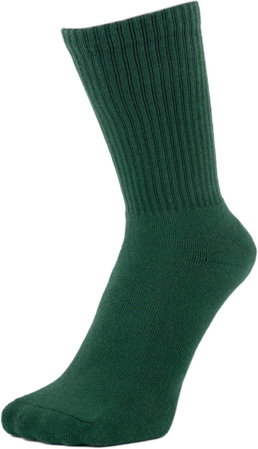 ZAKIRA Finest Combed Cotton Terry Lined Athletic Sports Crew Socks for Men, Women - Image 2