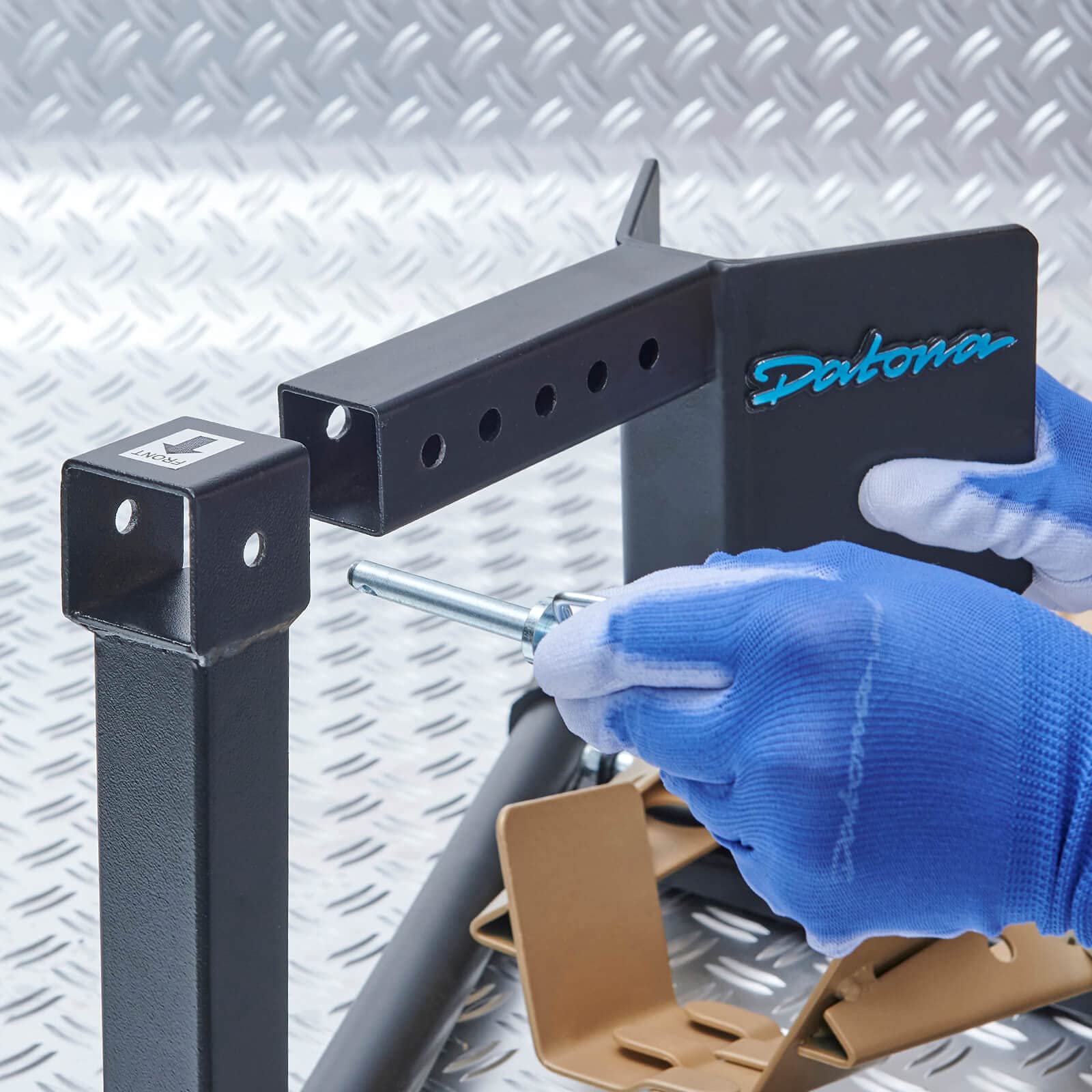Datona Radwippe für Roller – Motorradständer 10 bis 16 Zoll & 100-140 mm Reifen – Sicherer Stand mit Kipp-Mechanismus für Transport & Winterlagerung