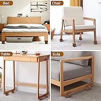 Vista 6 de Elevadores de cama de 2 pulgadas con abrazadera de tornillo ajustable, paquete de 4 elevadores de muebles resistentes, soporta hasta 5,000 libras