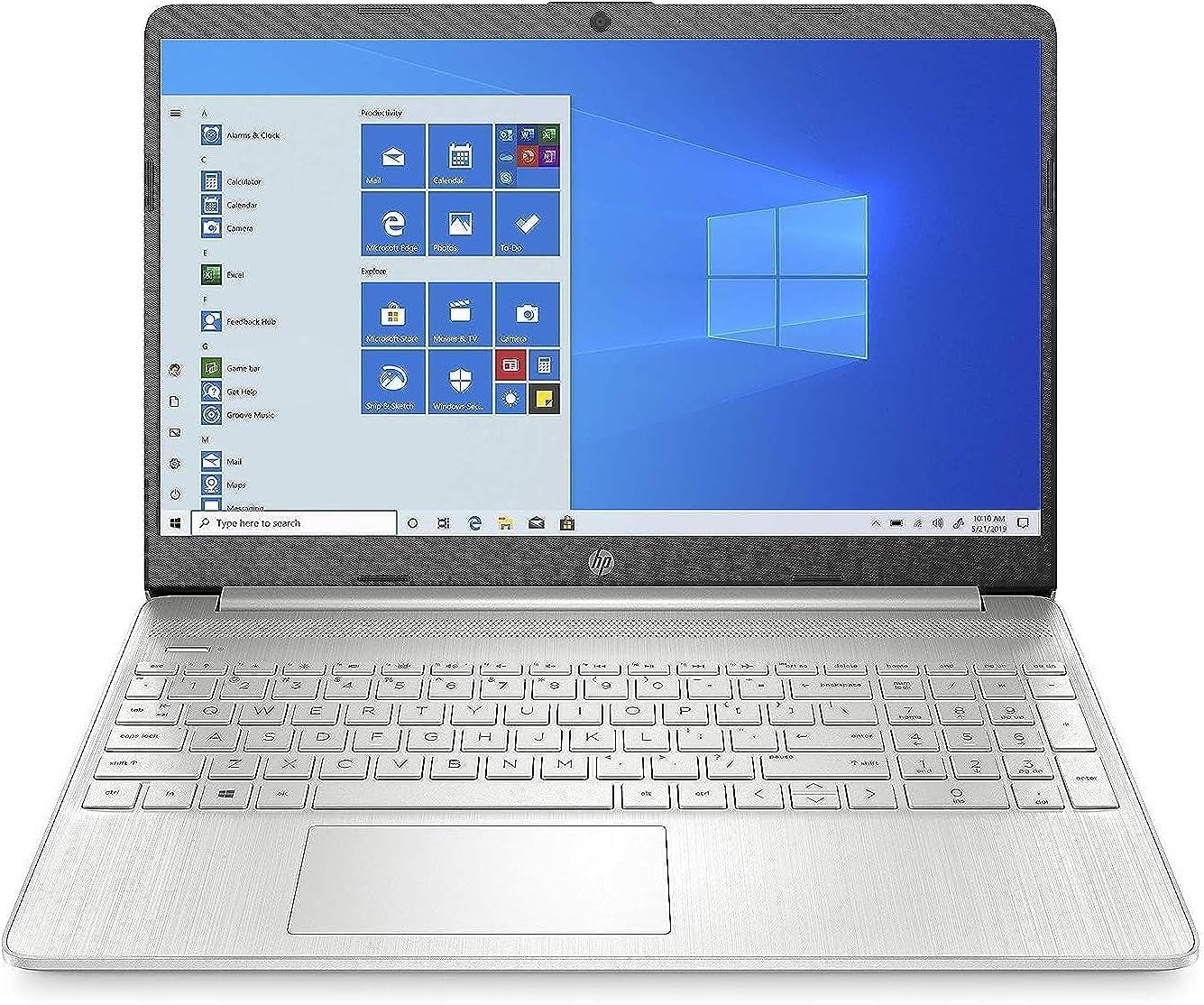 Hp Laptop 15S Eq2000Ne, 15.6" Fhd, Amd Ryzen 7 Processor, 8Gb Ram, 512Gb Ssd, Amd Radeon Graphics, Windows 11, Natural Silver 384S7Ea