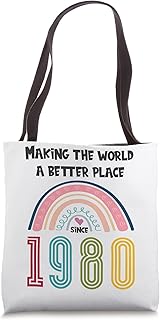 43 Birthday Making the world a better place since 1980 Tote Bag