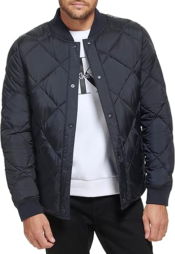 Calvin Klein Mens Reversible Diamond Quilted Jacket