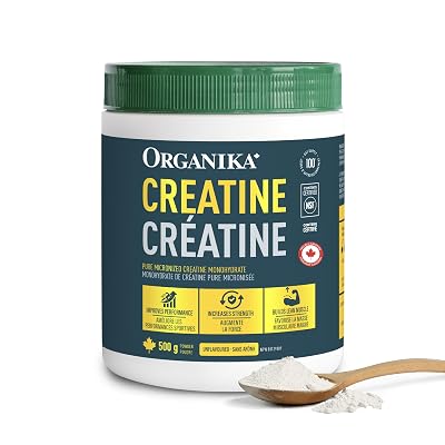 Organika Canadian-made creatine powder unflavoured 500g