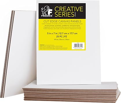 FREDRIX Creative Series Cut Edge Panel, 25/Pkg., 5" x 7"