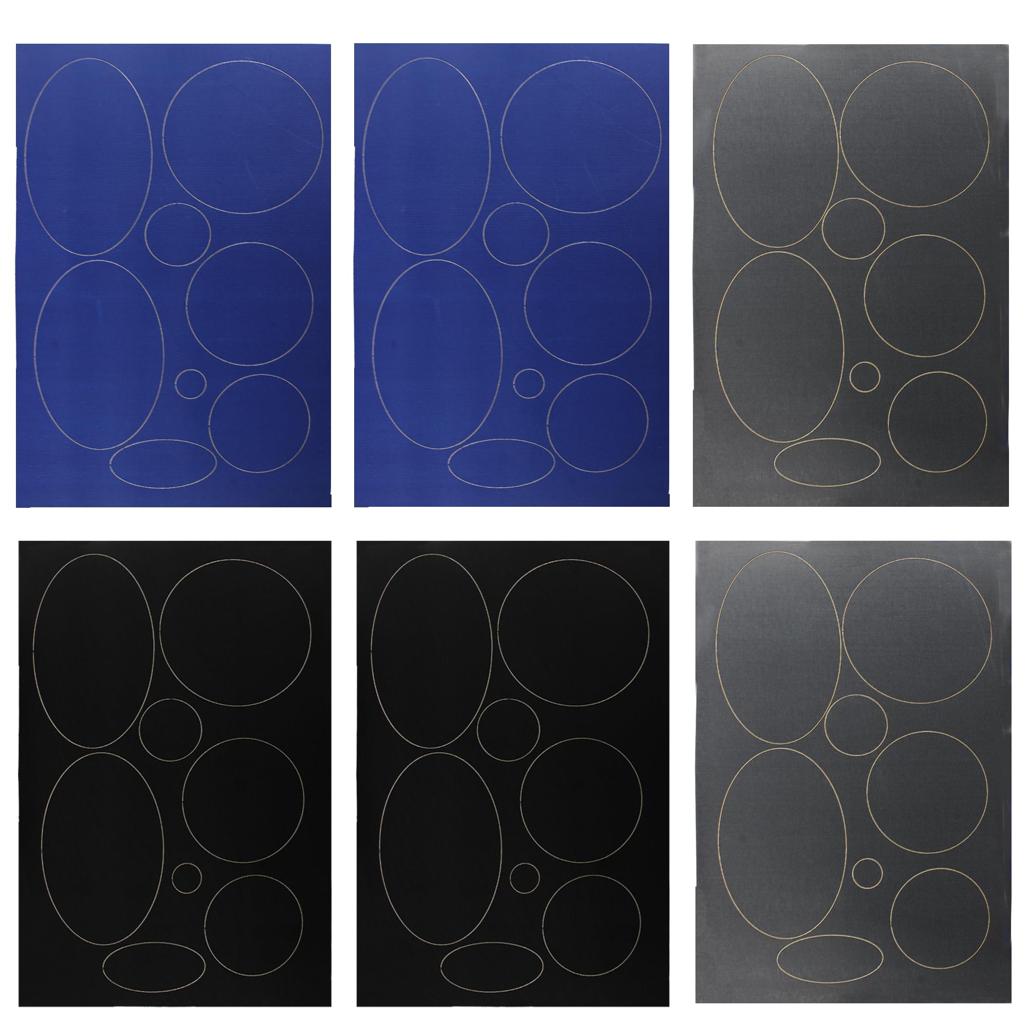 LVYKING 48 Pcs Puffer Jacket Repair Patch, Self Adhesive Nylon Fabric Repair Patches, Different Size and Shapes Repair Patch for Down Jacket Tent Bag, Black and Blue and Grey