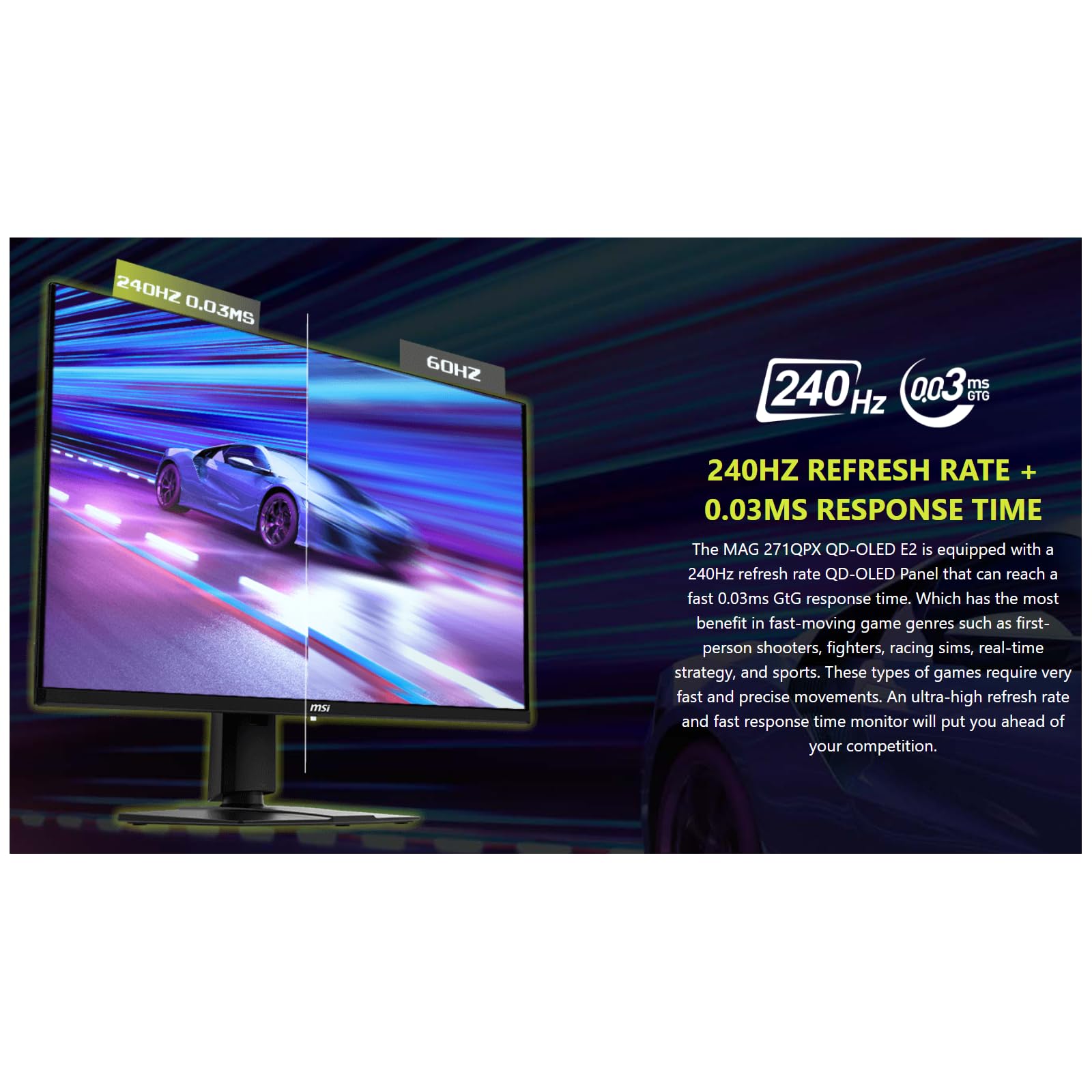 Amazon.co.jp: msi 27インチ QD-OLED ゲーミングモニター | QHD